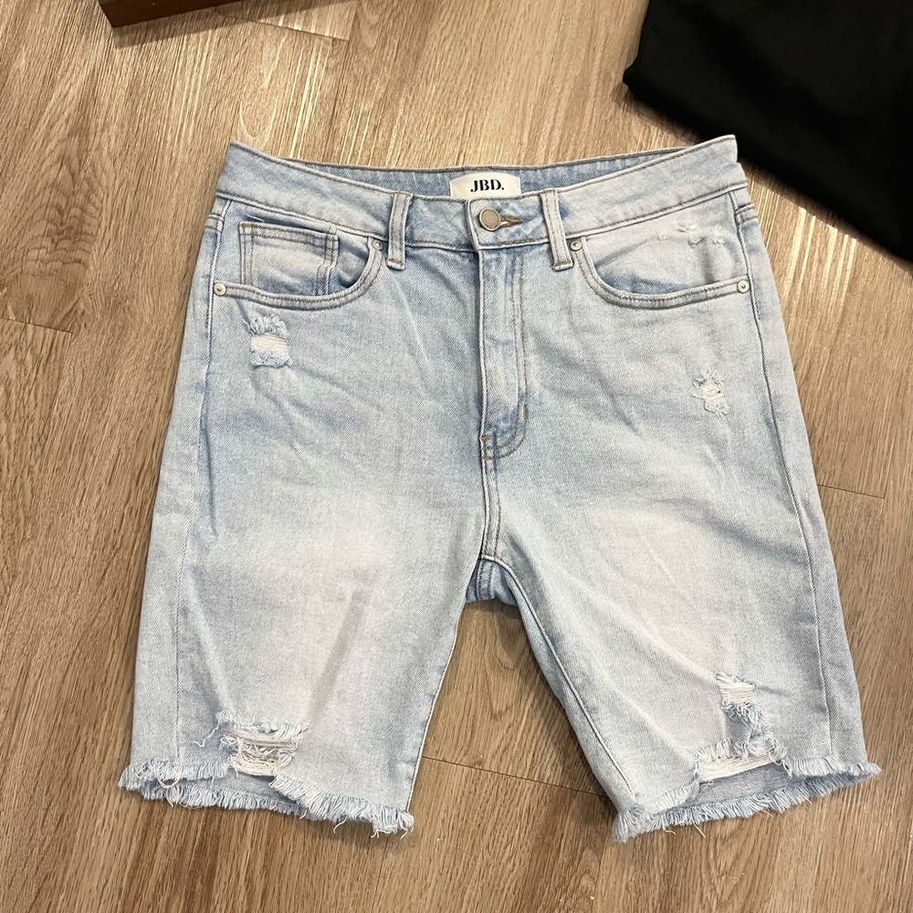 Long Length Cutoff Shorts - Picture 4 of 7